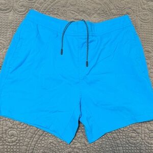 Mack Weldon Vibrant Blue Swim Trunks Size L
